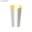 GobekUsa Modern LED Bedside Sconce Light - Black/White Finish Wall Lamp with Aluminum Cylinder Shade