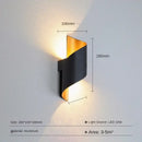 GobekUsa Aluminum Outdoor Wall Lamp with Spiral Up and Down Light