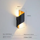 GobekUsa Aluminum Outdoor Wall Lamp with Spiral Up and Down Light
