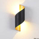 GobekUsa Aluminum Outdoor Wall Lamp with Spiral Up and Down Light