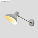 GobekUsa Modern Duckbill Sconce in Metallic Black/Grey - 1 Light Wall Lamp for Living Room