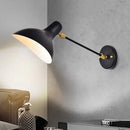 GobekUsa Modern Duckbill Sconce in Metallic Black/Grey - 1 Light Wall Lamp for Living Room