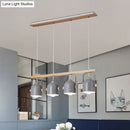 GobekUsa Modern White and Grey Dome Shade Chandelier - Nordic Metal Island Light