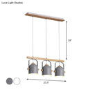 GobekUsa Modern White and Grey Dome Shade Chandelier - Nordic Metal Island Light