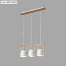 GobekUsa Modern White and Grey Dome Shade Chandelier - Nordic Metal Island Light