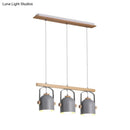 GobekUsa Modern White and Grey Dome Shade Chandelier - Nordic Metal Island Light