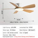 GobekUsa 56" Modern Ceiling Fan with Remote Control for Bedroom and Restaurant