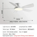 GobekUsa 56" Modern Ceiling Fan with Remote Control for Bedroom and Restaurant