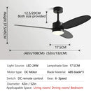 GobekUsa 52" Modern DC Ceiling Fan with Remote Control for Home and Restaurant