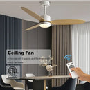 GobekUsa 52" Modern DC Ceiling Fan with Remote Control for Home and Restaurant