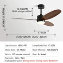 GobekUsa 52" Modern DC Ceiling Fan with Remote Control for Home and Restaurant