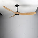 GobekUsa 60" Solid Wood DC Ceiling Fan with Remote Control