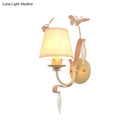 GobekUsa Conical Wall Lamp - Modern Metal and Crystal Sconce Lighting in White Finish