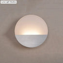 GobekUsa Modern LED Sconce Light: Sleek White Round/Square Design, Single Acrylic Wall Lighting in Warm/White Glow