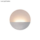 GobekUsa Modern LED Sconce Light: Sleek White Round/Square Design, Single Acrylic Wall Lighting in Warm/White Glow
