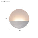 GobekUsa Modern LED Sconce Light: Sleek White Round/Square Design, Single Acrylic Wall Lighting in Warm/White Glow