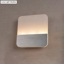 GobekUsa Modern LED Sconce Light: Sleek White Round/Square Design, Single Acrylic Wall Lighting in Warm/White Glow