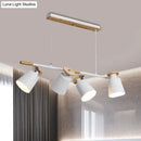 GobekUsa Nordic Metal Linear Chandelier - 4 Head Island Lighting in Green/Grey/White for Restaurants