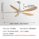 GobekUsa 56-Inch Ceiling Fan: Modern, Remote Control, Commercial, Office, Industry, Non-Lamp Electric Fan