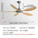 GobekUsa 56-Inch Ceiling Fan: Modern, Remote Control, Commercial, Office, Industry, Non-Lamp Electric Fan