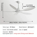 GobekUsa 56-Inch Ceiling Fan: Modern, Remote Control, Commercial, Office, Industry, Non-Lamp Electric Fan
