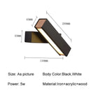 GobekUsa Adjustable Wooden LED Wall Lamp - Minimalist Indoor Lighting for Home Decor