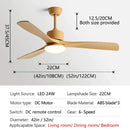 GobekUsa 3 Blade DC Ceiling Fan with LED Light & Remote Control