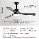 GobekUsa 3 Blade DC Ceiling Fan with LED Light & Remote Control