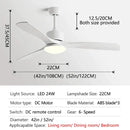 GobekUsa 3 Blade DC Ceiling Fan with LED Light & Remote Control