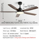 GobekUsa Living Bedroom Ceiling Fan With Light, Remote Control, 48-60 Inch, LED, DC, 220V