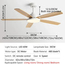 GobekUsa Living Bedroom Ceiling Fan With Light, Remote Control, 48-60 Inch, LED, DC, 220V