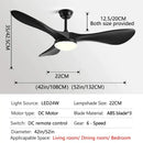 GobekUsa 52" Modern Ceiling Fan with Light & Control - Strong Wind, Simplicity Design