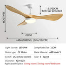 GobekUsa 52" Modern Ceiling Fan with Light & Control - Strong Wind, Simplicity Design