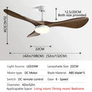 GobekUsa 52" Modern Ceiling Fan with Light & Control - Strong Wind, Simplicity Design