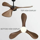 GobekUsa 52" Modern Ceiling Fan with Light & Control - Strong Wind, Simplicity Design