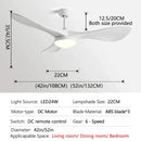 GobekUsa 52" Modern Ceiling Fan with Light & Control - Strong Wind, Simplicity Design