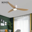 GobekUsa LED Ceiling Fan with Remote Control, Modern Design, Bedroom Decor, 220V