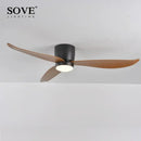 GobekUsa LED Ceiling Fan with Remote Control, Modern Design, Bedroom Decor, 220V