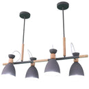 GobekUsa Nordic 4-Light Bell Metal Island Ceiling Hang Light - Adjustable for Dining Room