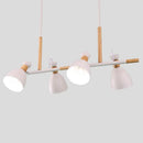 GobekUsa Nordic 4-Light Bell Metal Island Ceiling Hang Light - Adjustable for Dining Room