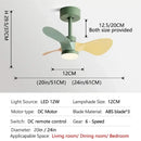 GobekUsa 24-Inch Mini Ceiling Fan with Lights, Modern Design for Home and Office