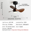 GobekUsa 24-Inch Mini Ceiling Fan with Lights, Modern Design for Home and Office