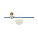 GobekUsa Astronaut Moon Wall Lamp for Children's Bedroom with Simple Modern Design