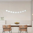 GobekUsa Bead Nordic Chandelier: Stylish Dining Room Pendant Light for Bar Table Adding Ambiance