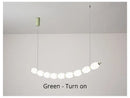 GobekUsa Bead Nordic Chandelier: Stylish Dining Room Pendant Light for Bar Table Adding Ambiance