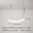 GobekUsa Bead Nordic Chandelier: Stylish Dining Room Pendant Light for Bar Table Adding Ambiance