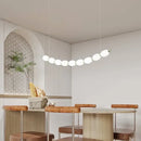 GobekUsa Bead Nordic Chandelier: Stylish Dining Room Pendant Light for Bar Table Adding Ambiance