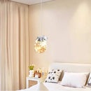 GobekUsa Glass Children Room Chandelier: White Bear Bunny Lamp for Modern Baby Boy Girl Bedroom