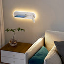 GobekUsa Bedside Wall Lamps with Switch, USB Port, Wireless Charging for Home Bedroom