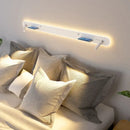GobekUsa Bedside Wall Lamps with Switch, USB Port, Wireless Charging for Home Bedroom